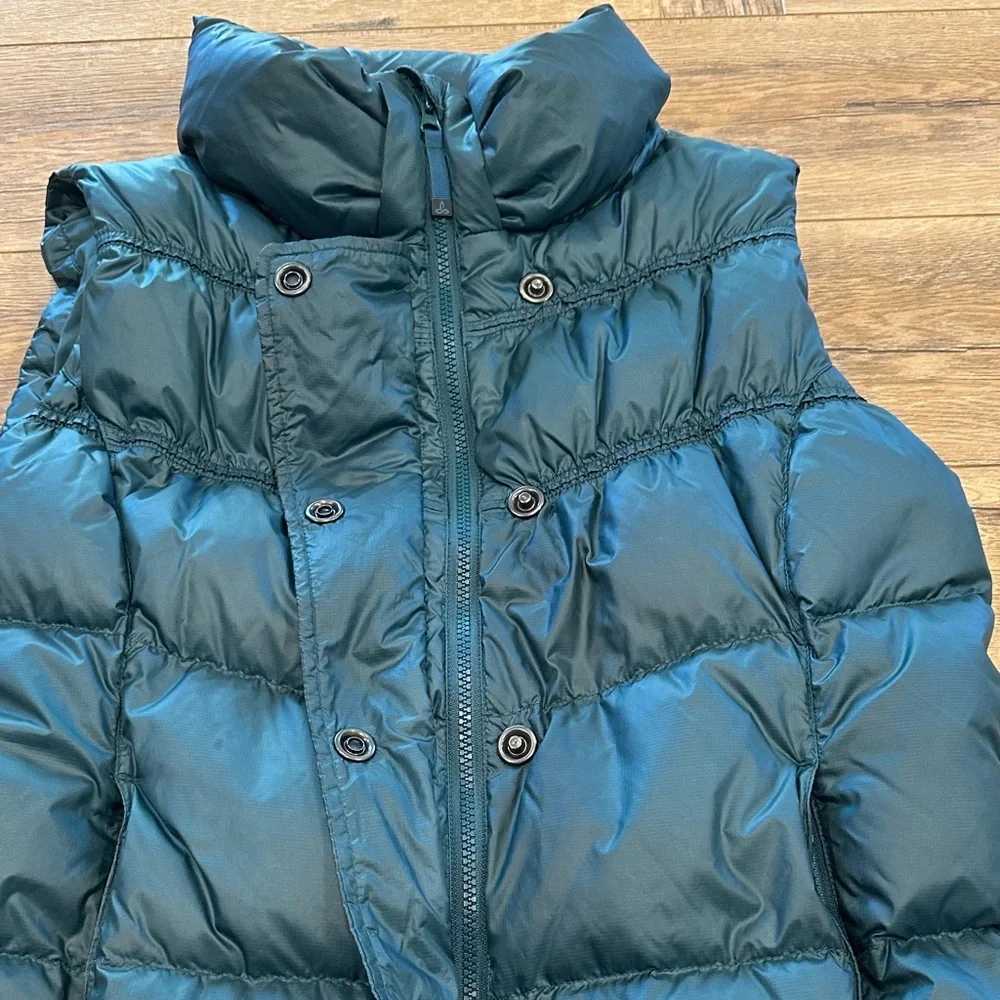 Women’s Prana Teal/Blue Puffer Vest - Picture 3 of 10